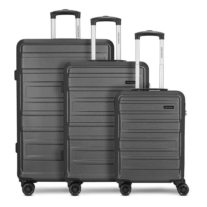 Worldpack New York 2.0 Koffer Set-Gross | Trolley mit 4-Rollen und Zahlenschloss - Hartgepäck mit Wä