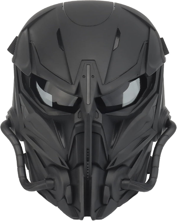 Taktische Airsoft Maske, Smoked Lens Full Face Skull Painball Schutzmaske für Cs Wargame Halloween C