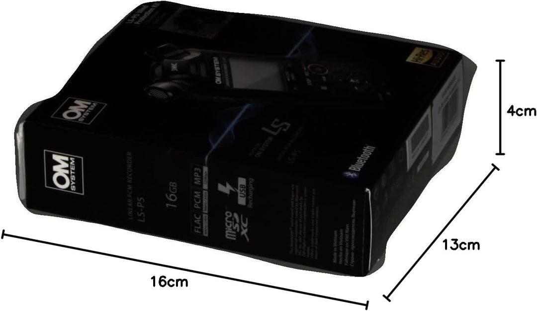 OM SYSTEM LS-P5 Windschutz, Outdoor Kit - Hi-Res Audiorekorder mit TRESMIC II 3-Mikrofonsystem inklu