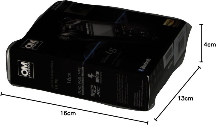 OM SYSTEM LS-P5 Windschutz, Outdoor Kit - Hi-Res Audiorekorder mit TRESMIC II 3-Mikrofonsystem inklu