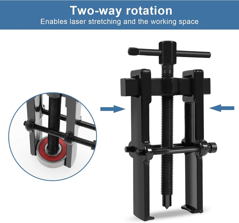Lagerabzieher Lager Abzieher Werkzeug, Zwei Kiefer Radlagerabzieher, Einstellbare Riemenscheibe Entf