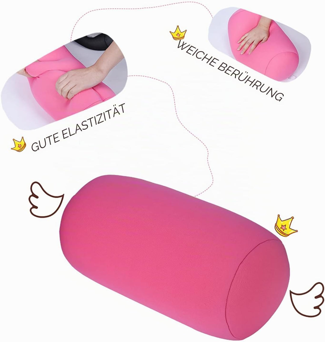 Tyenaza Micro Mini Kissen Micro Mini Microbead Rückenkissen Rolle Dekokissen Reisen Zuhause Schlaf N