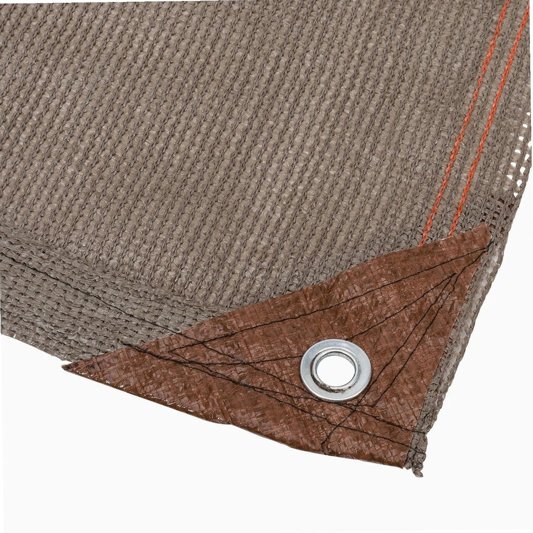 WerkaPro 10829 Verdunkelungs-Sichtschutz - Verstärkt Taupe Sichtschutz - Verstärkt Gewebt 220 g/m² -