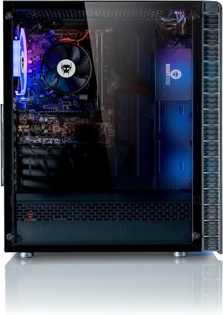 BEASTCOM Q3 Essential Gaming, 8 Threads Gaming PC, AMD Ryzen 5 4X 4,20GHz, 4K Vega 11 Kern Grafik, 1