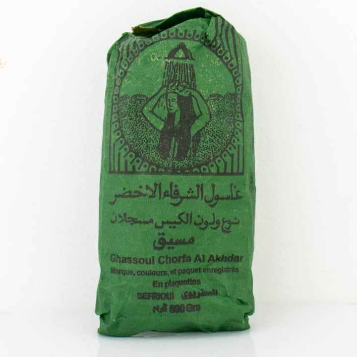 4 X 500 Gramm Ghassoul/Rhassoule Wascherde Stücken, Lavaerde für Haar- &amp; Körperpflege, Marokkanische