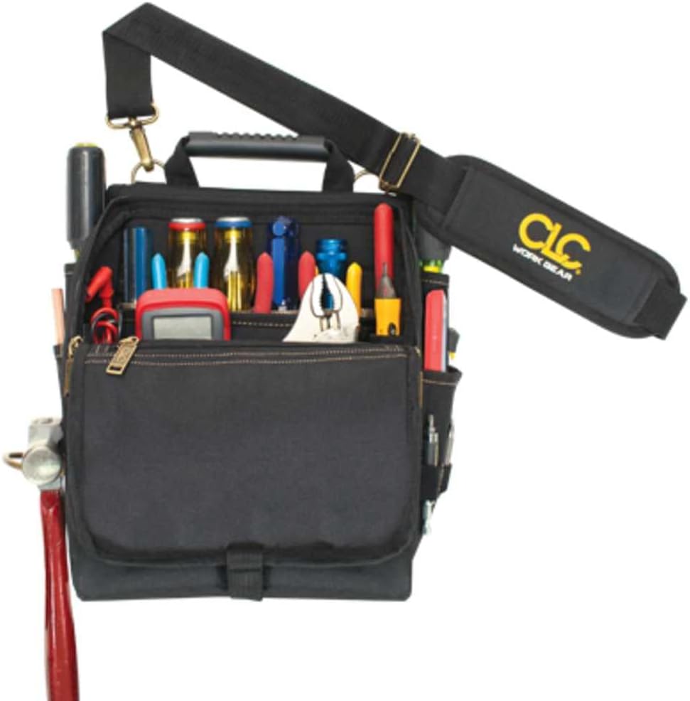 Custom LeatherCraft Professional Electricians Tool Pouch 21-POCKET, 21-POCKET