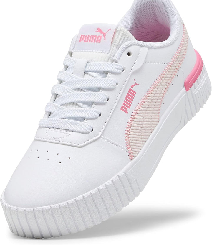 PUMA Mädchen Carina 2.0 Corduroy Jr Sneaker 37 EU Puma White Frosty Pink Strawberry Burst, 37 EU Pum