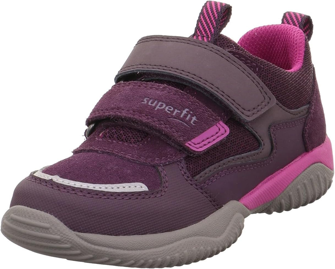 Superfit Mädchen Storm Sneaker 25 EU Schmal Lila Pink 8500, 25 EU Schmal Lila Pink 8500