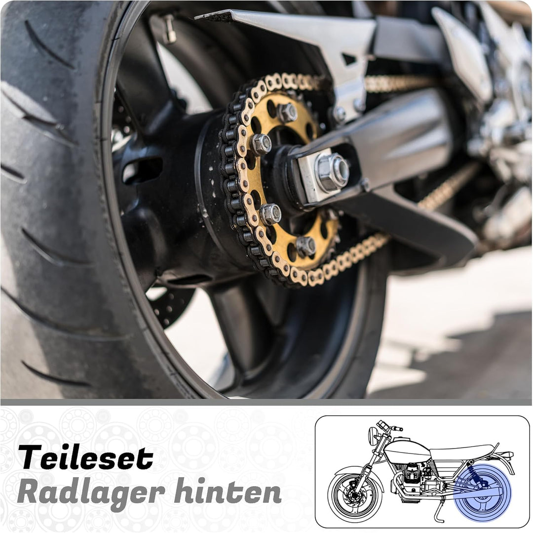 Parts and Parts Radlager hinten kompatibel mit KTM SUPERDUKE
