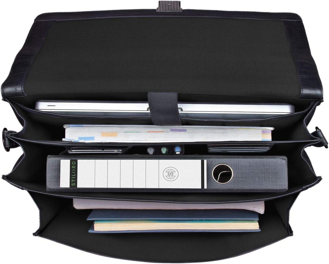 STILORD 'Johann' Klassische Aktentasche Herren Damen Businesstasche für 15,6 Zoll Laptop passend für