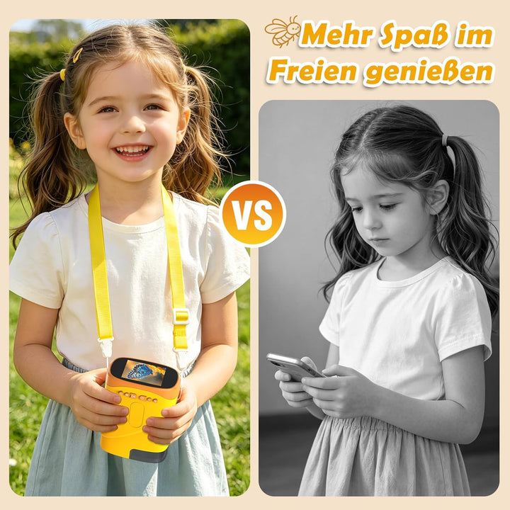 Nauotk Digitales Mikroskop für Kinder [1000-fache Vergrösserung] Tragbares Taschenmikroskop Spielzeu
