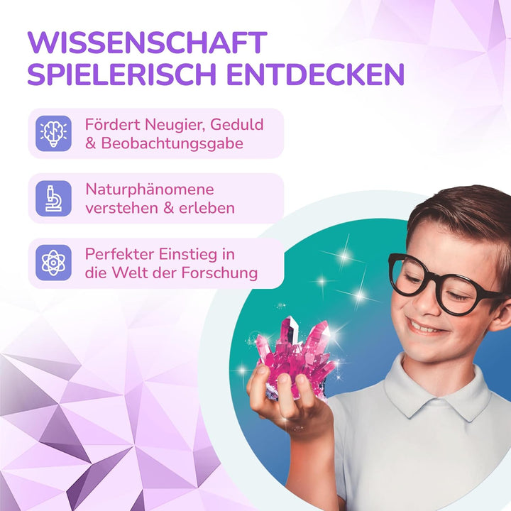 Galileo Lab Mein grosses Kristall-Labor - DIY Experimentierset zur Herstellung riesiger Kristalle &