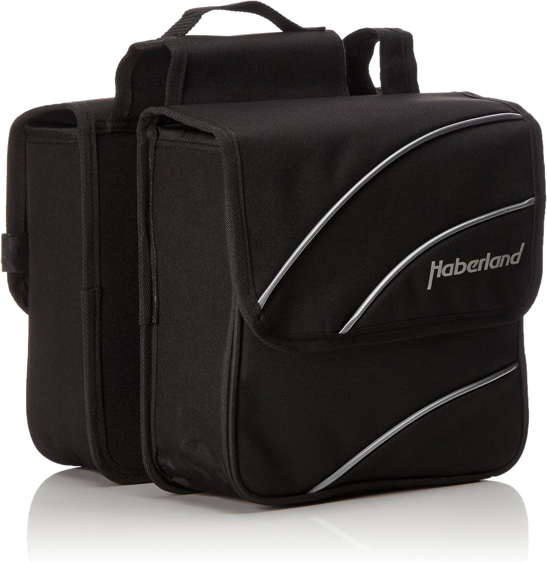 Haberland Kim Doppeltasche 28 x 28 x 11 cm Schwarz, 28 x 28 x 11 cm Schwarz