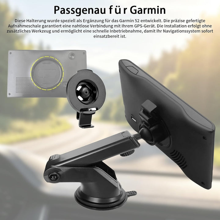 Saugnapfhalterung für Garmin, Ersatz Kugelgelenk Saugnapf Halterung, Halterung für Carplay Bildschir