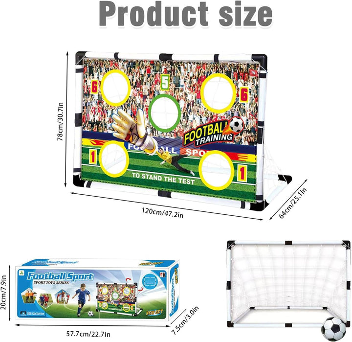XL Fussballtor Set - Fussballtor Kinder Garten Set - Faltbares Fussballtor Kinder Outdoor mit Netz,
