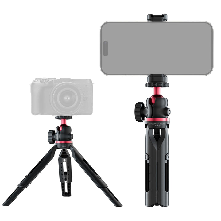 NEEWER Entry Level Version Mini Stativ für Kamera, 360° Kleiner tragbarer Tischhalter für DSLR Webca