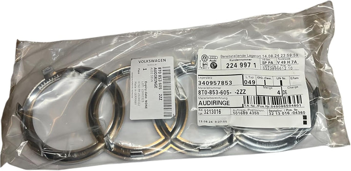 Audi Original Zeichen Kühlergrill A3 A4 A5 Ringe Emblem Exterieur Logo Chrom 8T0853605