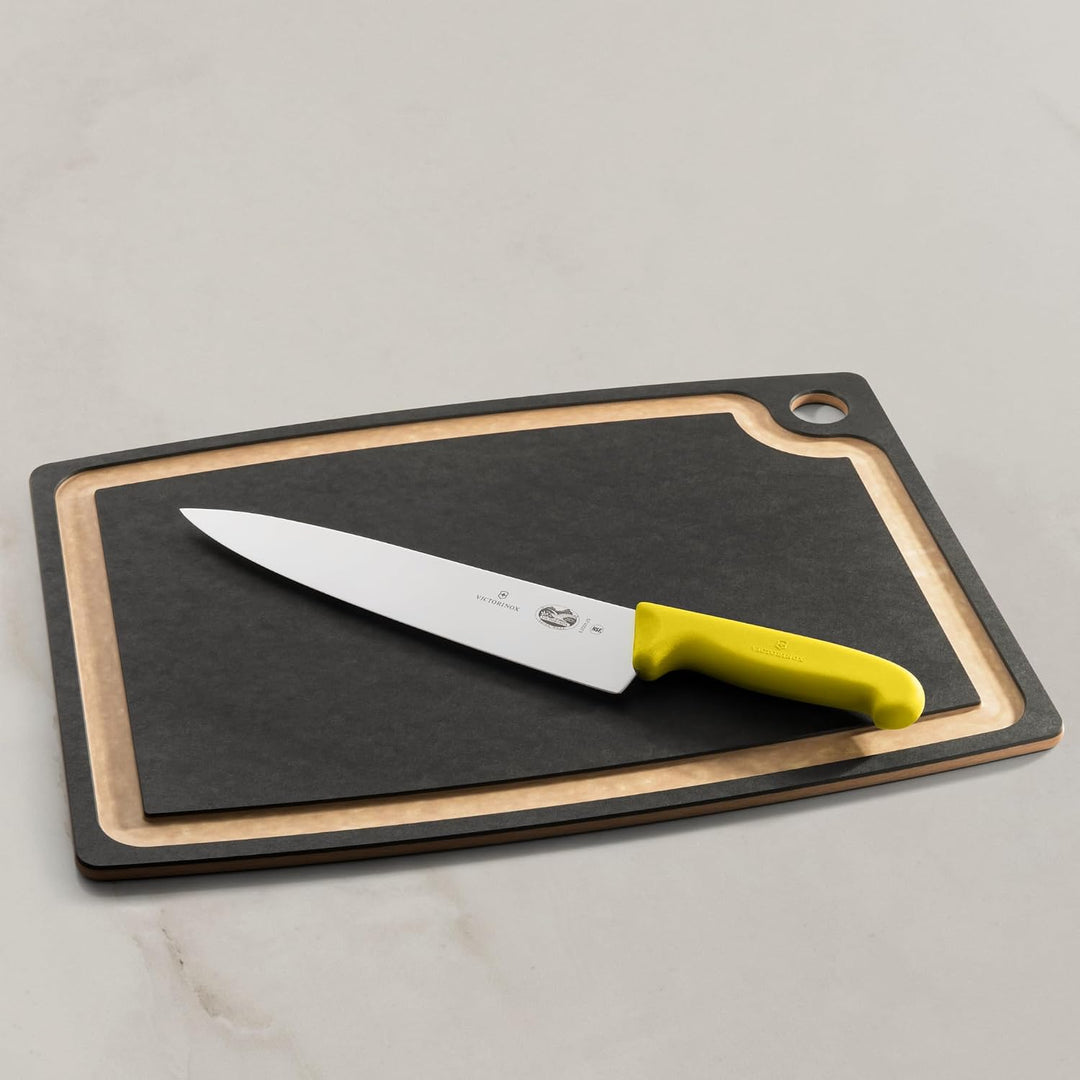 Victorinox Fibrox Kochmesser, Breites Universalmesser für Fleisch, Fisch, Gemüse und Kräuter, 25 cm,