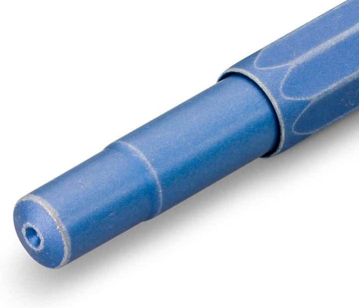 Kaweco Al Sport Blau Gel- / Kugelschreiber inklusive 0,7mm Rollerball Tintenroller Mine für Linkshän