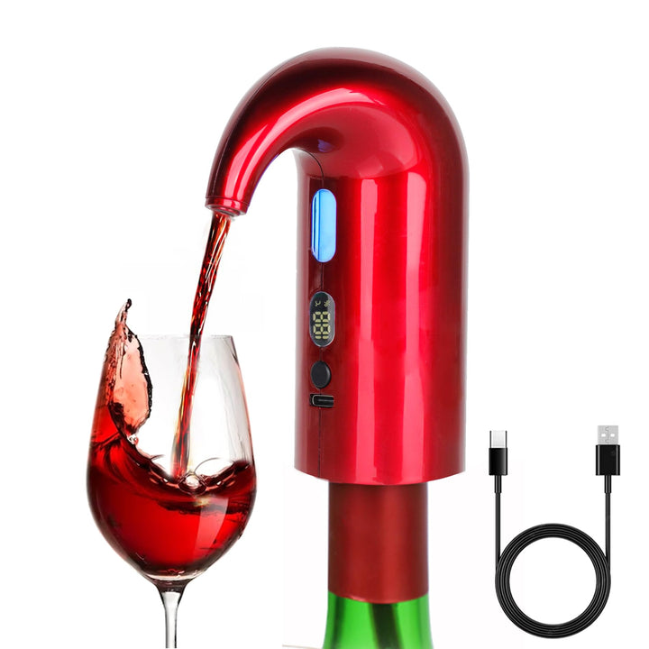 Elektrischer Weindekanter-Belüfter, One-Touch-Rotwein-Belüfterausgiesser, mit wiederaufladbarem Typ