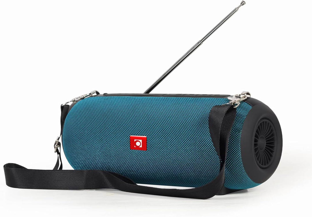 Gembird tragbarer Bluetooth-Lautsprecher mit Antenne - kabellos und wiederaufladbar, grüne