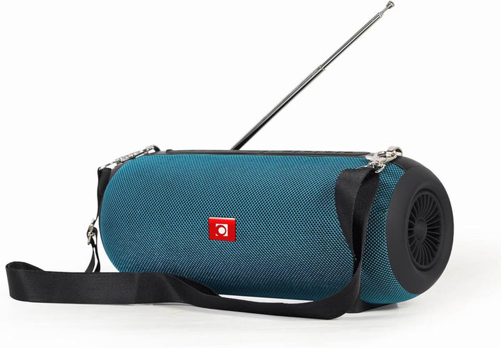 Gembird tragbarer Bluetooth-Lautsprecher mit Antenne - kabellos und wiederaufladbar, grüne