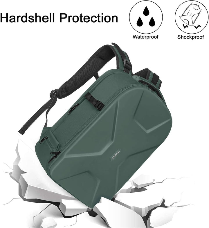 MOSISO Kamerarucksäck,DSLR/SLR/Spiegellose Schutz Einfügen Fotografie Kameratasche Voll Geöffnet Was