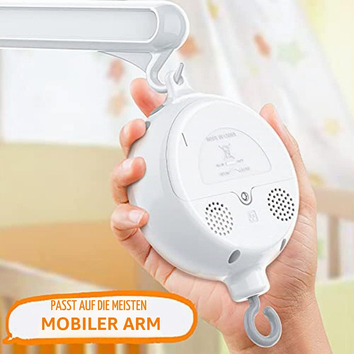Kinderbett Mobile Motor Baby Spieluhr mit 3 LautstäRke Einstellbar 12 Schlaflieder Off 30 Minuten