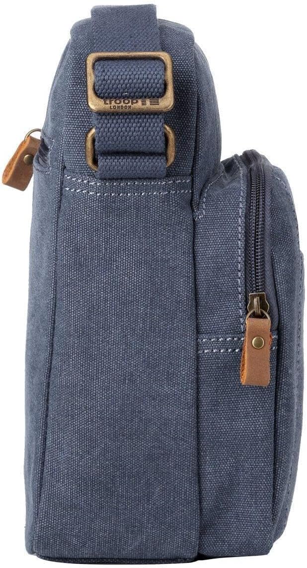 TRP0370 Troop London Classic Canvas Umhängetasche Blau, Blau