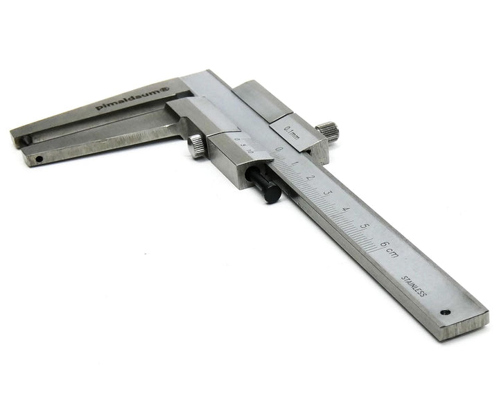 PIMALDAUM® Scheibenbremsen-Messschieber 0-60 mm Messgenauigkeit Nonius 0,05 mm, gem. nach DIN 862, E