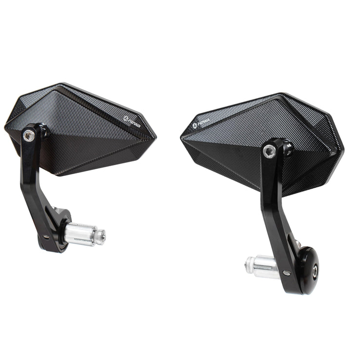 FENRIR E24 Lenkerendenspiegel Motorrad spiegel Seitenspiegel rückspiegel e geprüft Blendschutz schwa