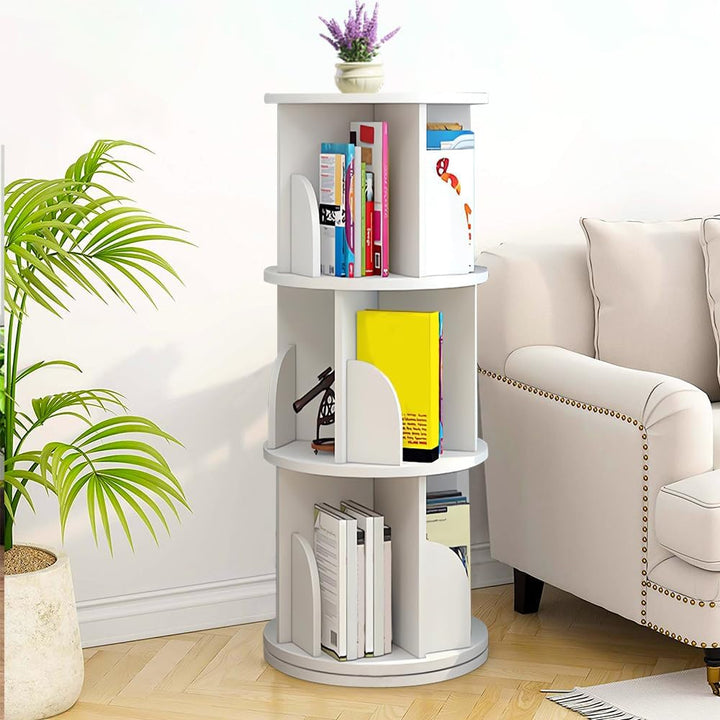 homewell Kinder Bücherregal aus MDF, 4 Fächer Bücherständer für Kinderzimmer, Bücherregal Aufbewahru