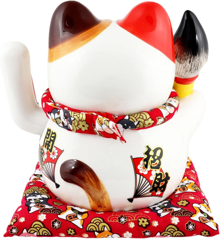 Freak Scene Glückskatze - Maneki-Neko - Winkekatze aus Porzellan 21,5 cm weiss - Maneki Neko 03 21,5