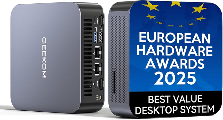 GEEKOM [Einziger Europäischer Hardware Preis für Intel Mini PC GT1 Mega mit Intel Core Ultra 9-185H(