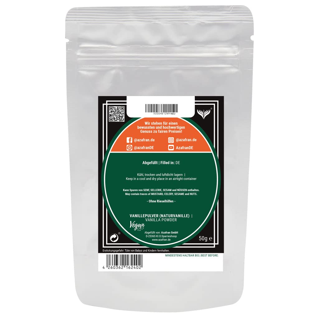Azafran Vanille gemahlen - Vanillepulver 50g