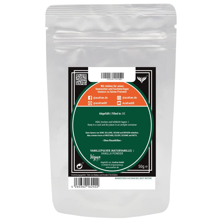 Azafran Vanille gemahlen - Vanillepulver 50g