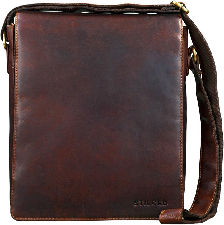 STILORD Lars Vintage Umhängetasche Leder Herren Hochformat für 13,3 Zoll Tablet MacBooks und iPad Sc