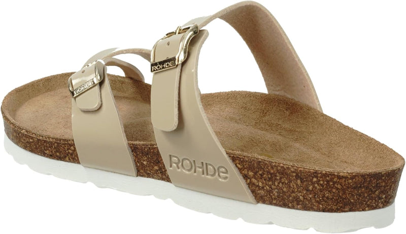 Rohde ALBA Damen, Frauen, Pantoletten, Slipper,Slides,Sandalen,Sommerschuhe,Freizeitschuhe 37 EU Nat