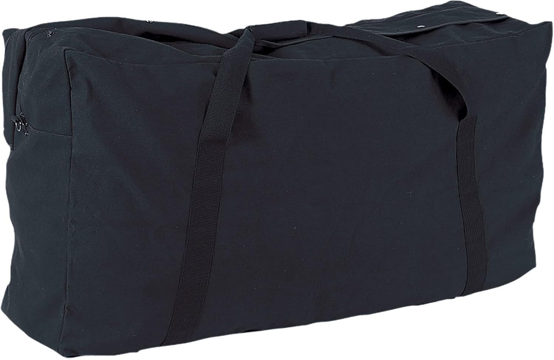 Champion Sports Übergrosse Segeltuch-Reisetasche, 625 ml, mit Griffen Schwarz, Schwarz