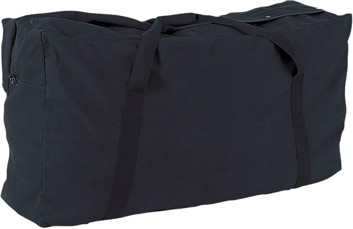 Champion Sports Übergrosse Segeltuch-Reisetasche, 625 ml, mit Griffen Schwarz, Schwarz