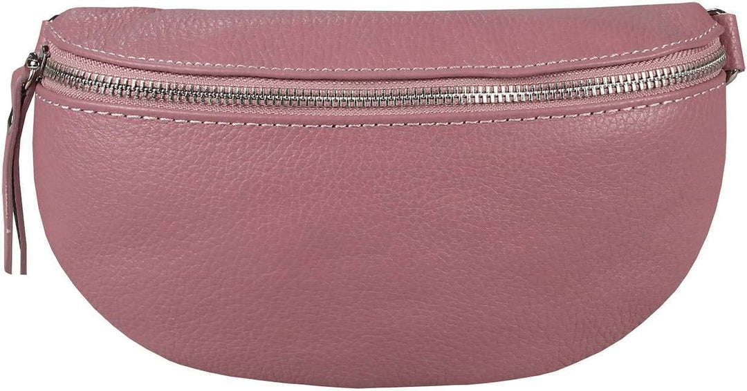 Made in Italy OBC Damen Leder Tasche Gürteltasche Crossbody Hüfttasche Bauchtasche Hüfttasche Umhäng