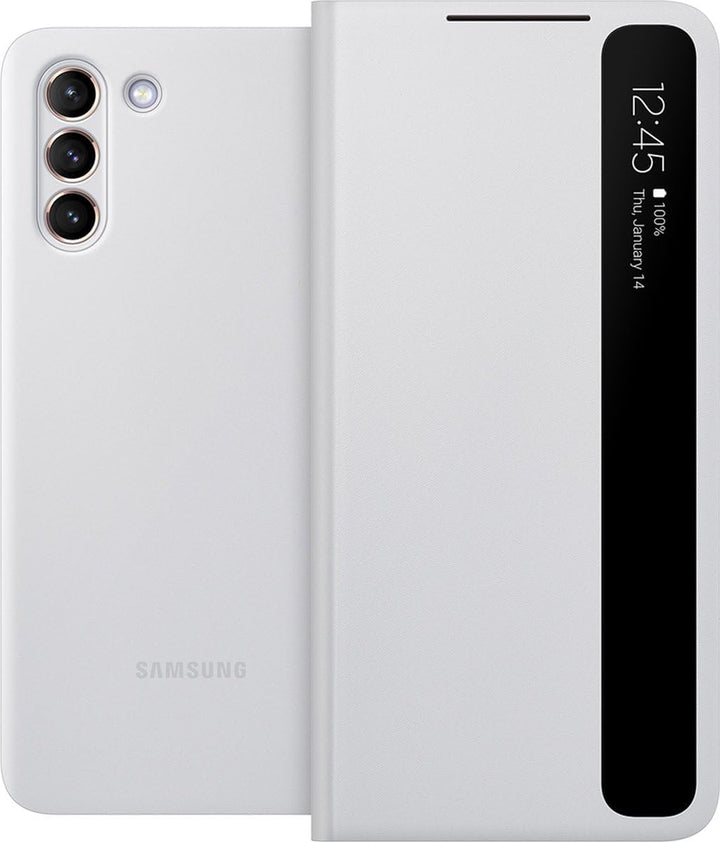 Samsung Clear View Cover für G996B Samsung Galaxy S21+ - light grey, Cover