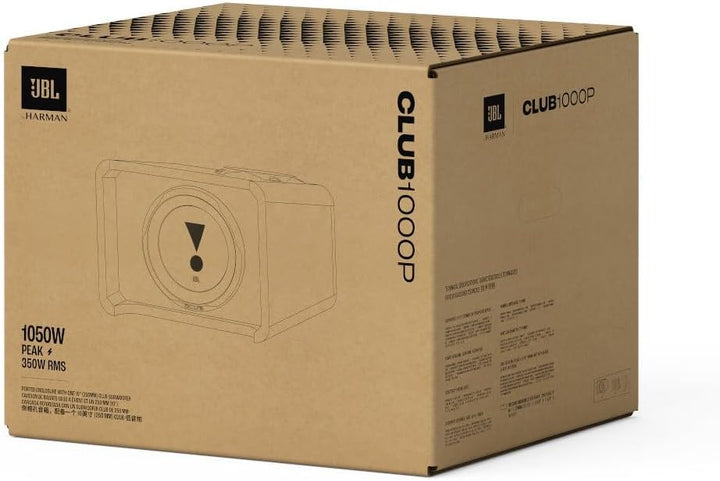 JBL Club 1000P Passive Gehäuse Subwoofer Auto Set – Extrem Leistungsstarke 10 Zoll 1000 Watt Passiv