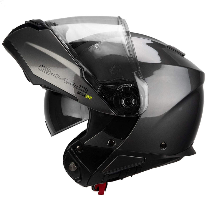 G-MAC Glide Evo Motorradhelm mit doppeltem Visier, modular, hochklappbar, ECE 2205 zugelassen