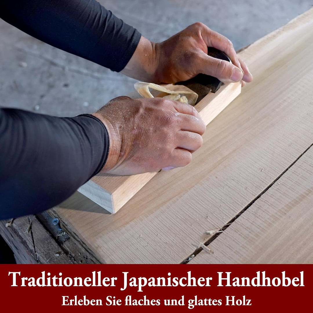 SUIZAN Japanischer Holzblock Hobel Kanna 2,4 Zoll (60 mm) Handhobel Japanische Holzbearbeitungswerkz
