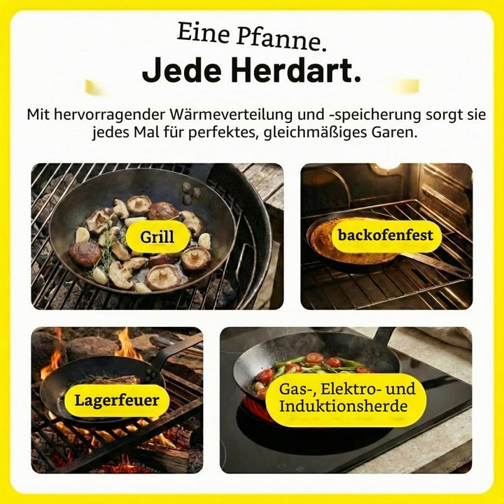 Lodge CRS12 12 in. Erfahrene Carbon Steel Skillet 30,5 cm Pfanne, 30,5 cm Pfanne