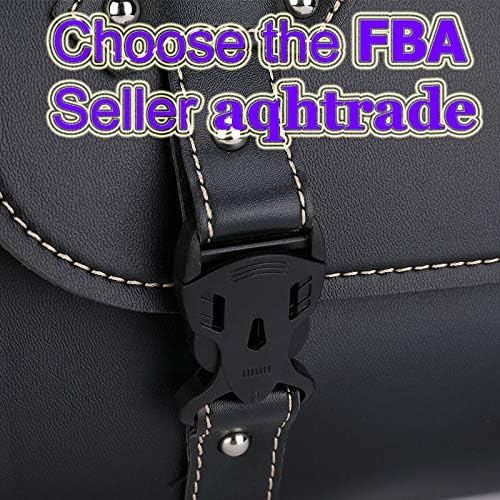 1x Motorrad Satteltaschen Leder wasserdichte Platz Satteltasche Seitliches Brot Werkzeugkasten Speic