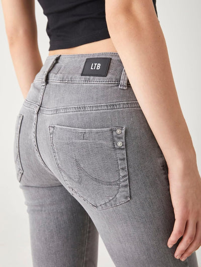 LTB Jeans - Damen - Molly M - Mid Waist - Slim Fit Jeans - Hosen 24W / 30L Nina Wash 53393, 24W / 30