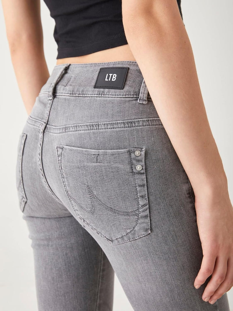 LTB Jeans - Damen - Molly M - Mid Waist - Slim Fit Jeans - Hosen 24W / 30L Nina Wash 53393, 24W / 30