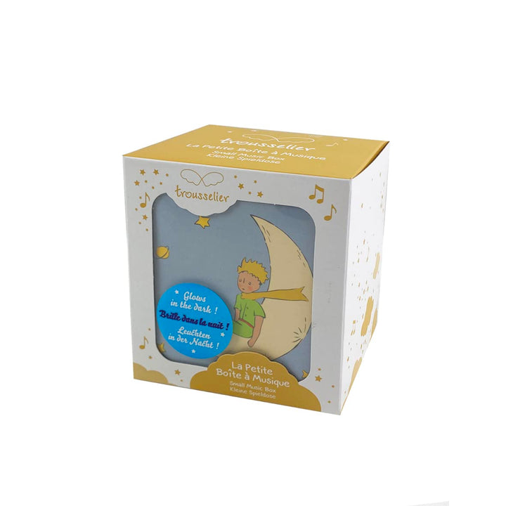 Trousselier 6260086 Musikspieldose für Kinder, Der kleine Prinz, nachtleuchtend, Schmuckschatulle mi